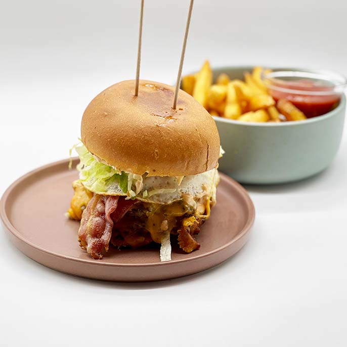 Menü El Gordo Burger mit Beilage